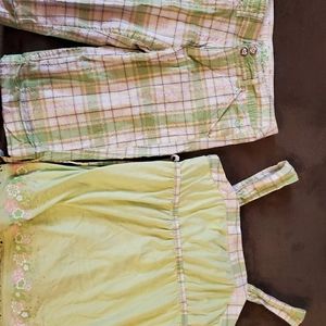 Justice 2pc seersucker set- size 12